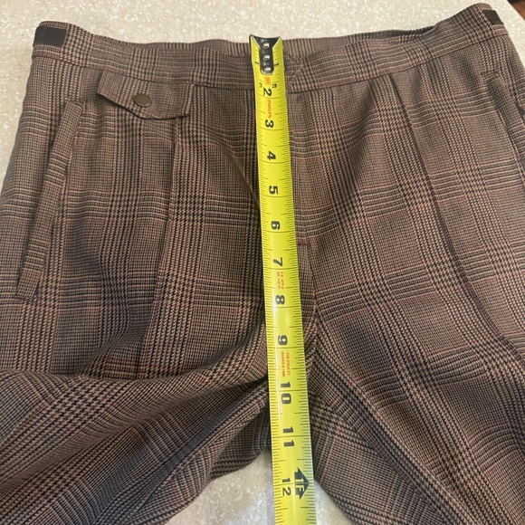 Lauren Ralph Lauren Plaid Pants Green Tag 6 Petite - Picture 6 of 10